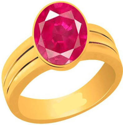 CLEAN GEMS Natural Ruby Gemstone 4.25 Ratti or 3.9 Carat for Male & Female Panchdhatu ring Alloy Ring