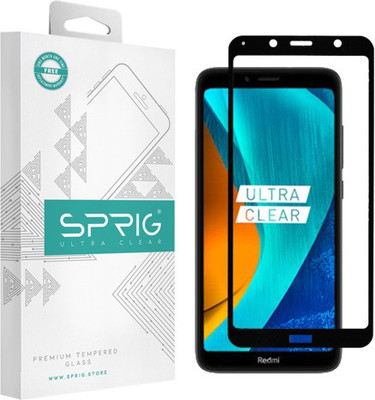 Sprig Edge To Edge Tempered Glass for Sprig Edge To Edge Tempered Glass for Redmi 7A, redmi 7a (Pack of 1)(Pack of 1)