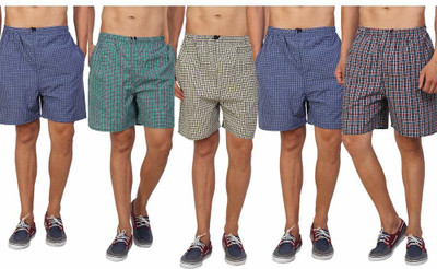 KHUSHI CLOTHS Checkered Men Boxer