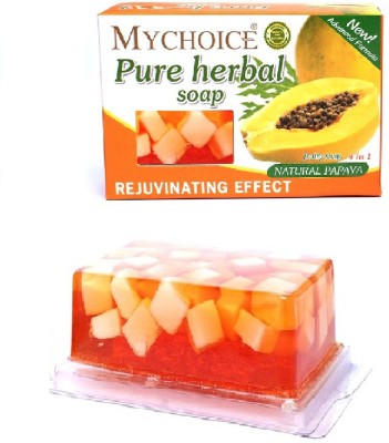 My Choice Pure Herbal Papaya Soap For Wrinkle Reduction(100 g)