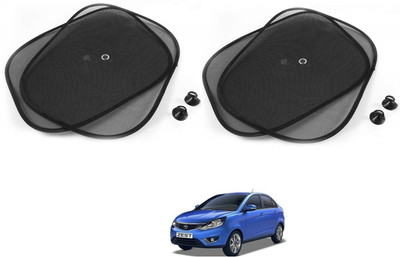 AuTO ADDiCT Side Window Sun Shade For Tata Zest(Black)