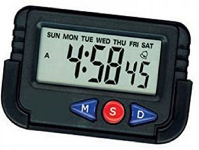 Pramukh Enterprise Digital Black Clock