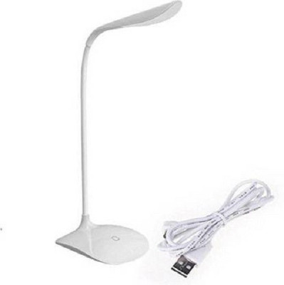 REXBURG Rechargeable Led Emergency Desk Table Lamp Student Reading Light Foldable G173 Study Lamp(40 cm, White)