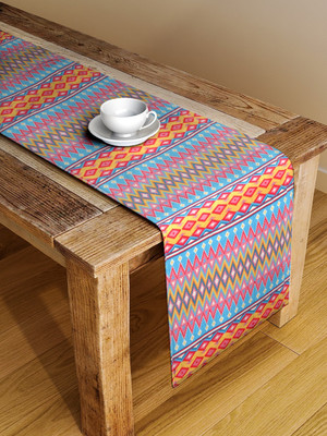 Alina decor Multicolor 137 cm Table Runner(Polyester)