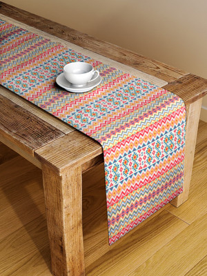 Alina decor Multicolor 137 cm Table Runner(Polyester)