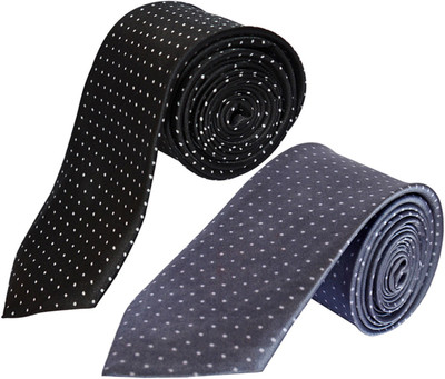 SunShopping Polka Print Tie(Pack of 2)