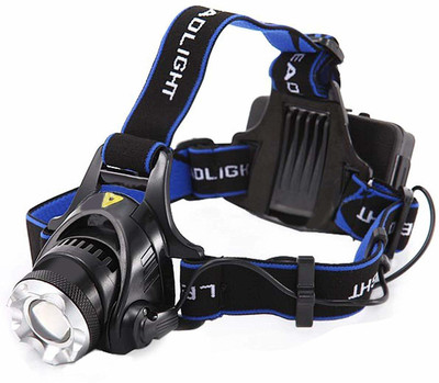 UNITY MART Rechargeable Head Torch For Camping Fishing Running Cycling LED Headlamp(Black)