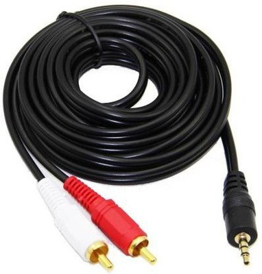 Etake  TV-out Cable 3 Meter 3.5mm Male(Black, For Home Theater)