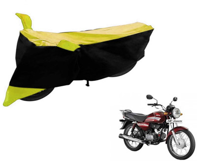 Flipkart SmartBuy Two Wheeler Cover for Hero(HF Dawn, Black, Yellow)