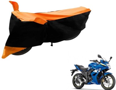 Flipkart SmartBuy Two Wheeler Cover for Suzuki(Gixxer SF, Black, Orange)