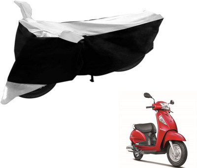 Flipkart SmartBuy Two Wheeler Cover for Suzuki(Access SE, Black, White)
