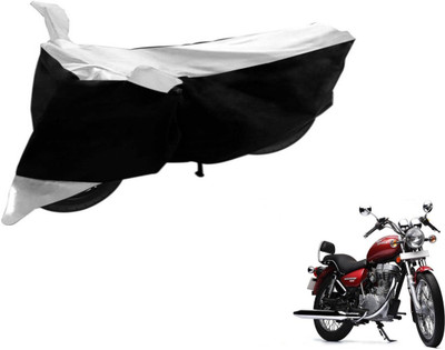 Flipkart SmartBuy Two Wheeler Cover for Royal Enfield(Thunderbird 500, Black, Silver)