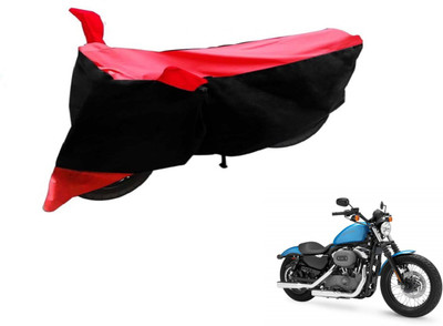 Flipkart SmartBuy Two Wheeler Cover for Harley Davidson(XL 1200, Black, Red)