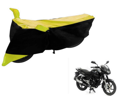 Flipkart SmartBuy Two Wheeler Cover for Bajaj(Pulsar 150, Black, Yellow)
