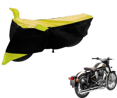 Flipkart SmartBuy Two Wheeler Cover for Royal Enfield(Classic Chrome, Black, Yellow)