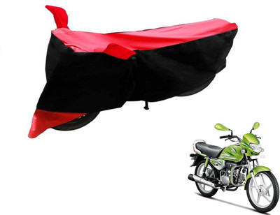 Flipkart SmartBuy Two Wheeler Cover for Hero(HF Deluxe, Black, Red)