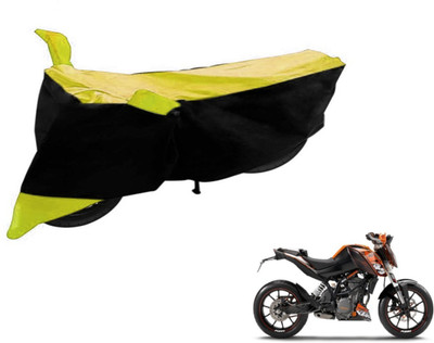 Flipkart SmartBuy Two Wheeler Cover for KTM(Duke 200, Black, Yellow)