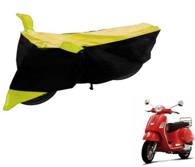 Flipkart SmartBuy Two Wheeler Cover for Universal For Bike(Vespa LX, Black, Yellow)
