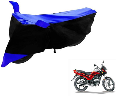 Flipkart SmartBuy Two Wheeler Cover for Hero(Passion Plus, Black, Blue)