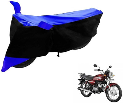 Flipkart SmartBuy Two Wheeler Cover for Hero(HF Dawn, Black, Blue)