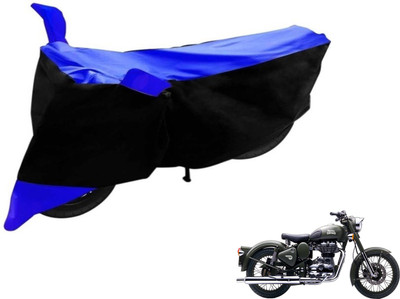 Flipkart SmartBuy Two Wheeler Cover for Royal Enfield(Battle Green, Black, Blue)