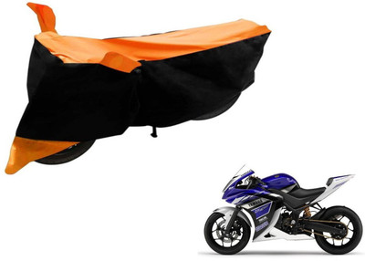 Flipkart SmartBuy Two Wheeler Cover for Yamaha(YZF R25, Black, Orange)