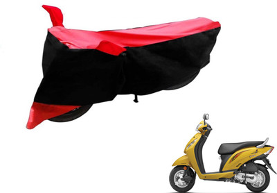 Flipkart SmartBuy Two Wheeler Cover for Honda(Activa i, Black, Red)