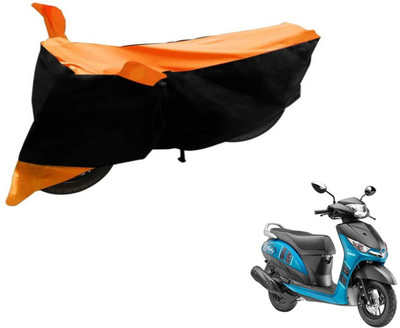 Flipkart SmartBuy Two Wheeler Cover for Yamaha(Alpha, Black, Orange)