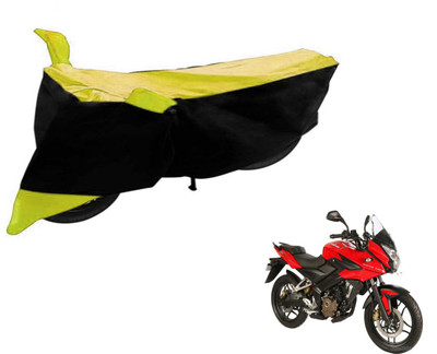 Flipkart SmartBuy Two Wheeler Cover for Bajaj(Pulsar, Black, Yellow)