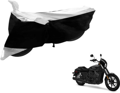 Flipkart SmartBuy Two Wheeler Cover for Harley Davidson(Black, White)