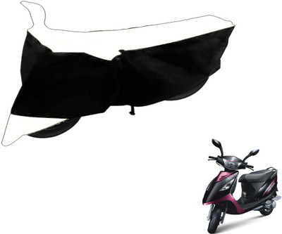 Flipkart SmartBuy Two Wheeler Cover for TVS(Scooty Streak, Black, White)