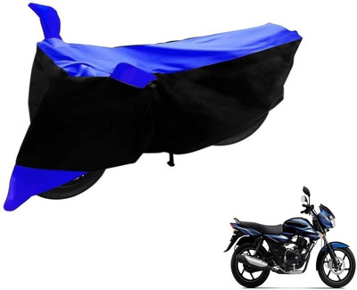 Flipkart SmartBuy Two Wheeler Cover for Bajaj(Discover, Black, Blue)