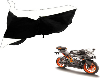 Flipkart SmartBuy Two Wheeler Cover for KTM(RC 200, Black, White)
