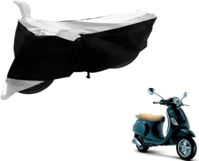 Flipkart SmartBuy Two Wheeler Cover for Universal For Bike(Piaggio Vespa, Black, White)