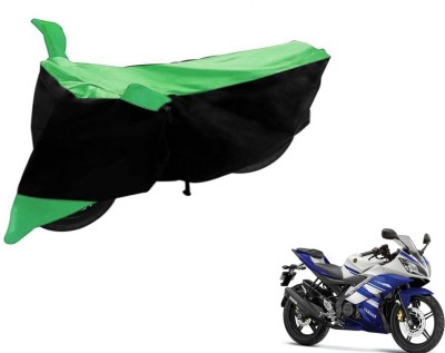 Flipkart SmartBuy Two Wheeler Cover for Yamaha(YZF, Black, Green)