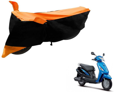 Flipkart SmartBuy Two Wheeler Cover for Suzuki(Zeus, Black, Orange)