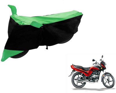 Flipkart SmartBuy Two Wheeler Cover for Hero(Passion Plus, Black, Green)