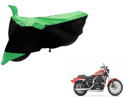 Flipkart SmartBuy Two Wheeler Cover for Harley Davidson(XL 883, Black, Green)