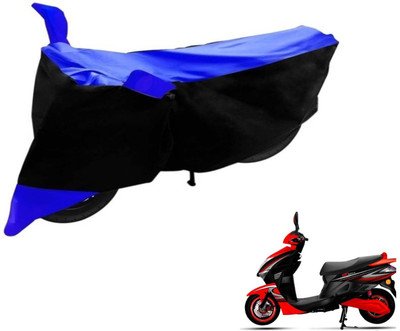Flipkart SmartBuy Two Wheeler Cover for Kinetic(Nova, Black, Blue)