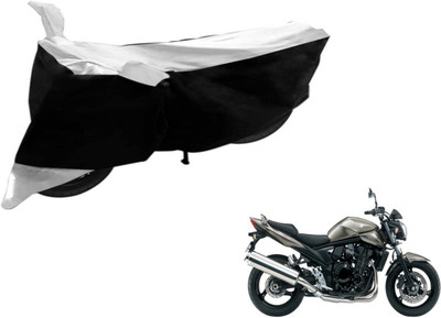 Flipkart SmartBuy Two Wheeler Cover for Suzuki(Bandit, Black, White)
