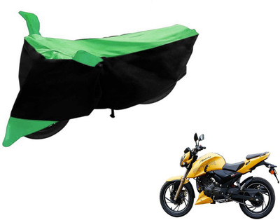 Flipkart SmartBuy Two Wheeler Cover for TVS(Apache, Black, Green)