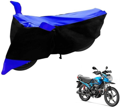 Flipkart SmartBuy Two Wheeler Cover for Hero(Passion Pro, Black, Blue)