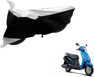 Flipkart SmartBuy Two Wheeler Cover for Suzuki(Zeus, Black, White)