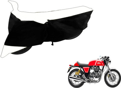 Flipkart SmartBuy Two Wheeler Cover for Royal Enfield(Continental GT, Black, White)