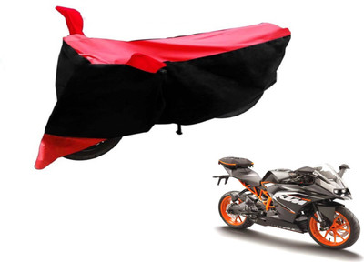 Flipkart SmartBuy Two Wheeler Cover for KTM(RC 200, Black, Red)