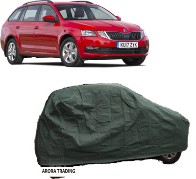ANLOPE Car Cover For Skoda Rapid (Without Mirror Pockets)(Green)