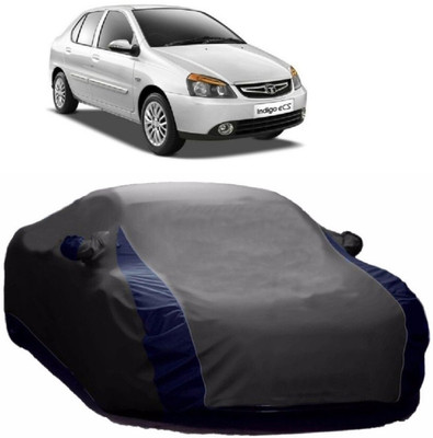 MoTRoX Car Cover For Tata Indigo eCS (With Mirror Pockets)(Blue, Grey)