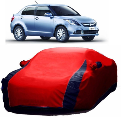 MoTRoX Car Cover For Maruti Suzuki Swift Dzire (With Mirror Pockets)(Blue, Red)