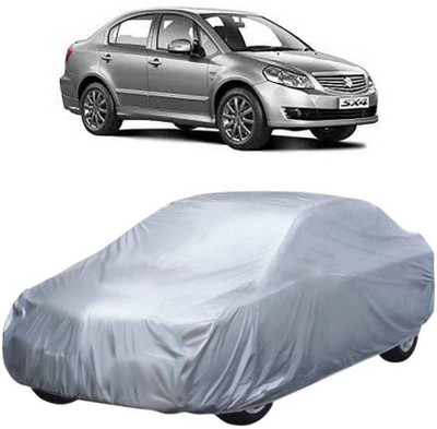 ask Car Cover For Maruti Suzuki SX4 (Without Mirror Pockets)(Silver)