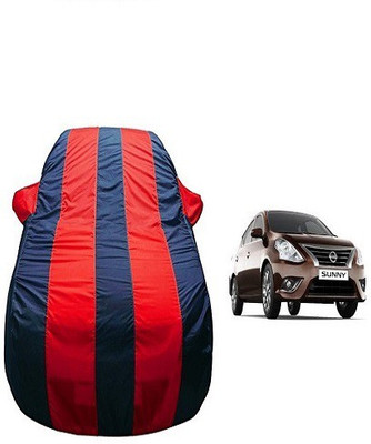 Frap Car Cover For Nissan Sunny (With Mirror Pockets)(Red, Blue)